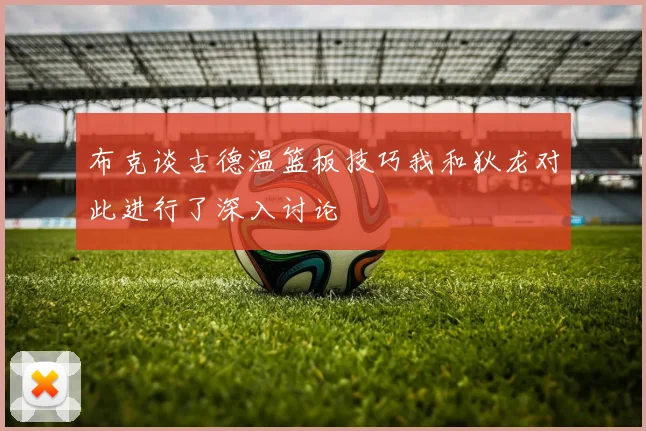 布克谈古德温篮板技巧我和狄龙对此进行了深入讨论